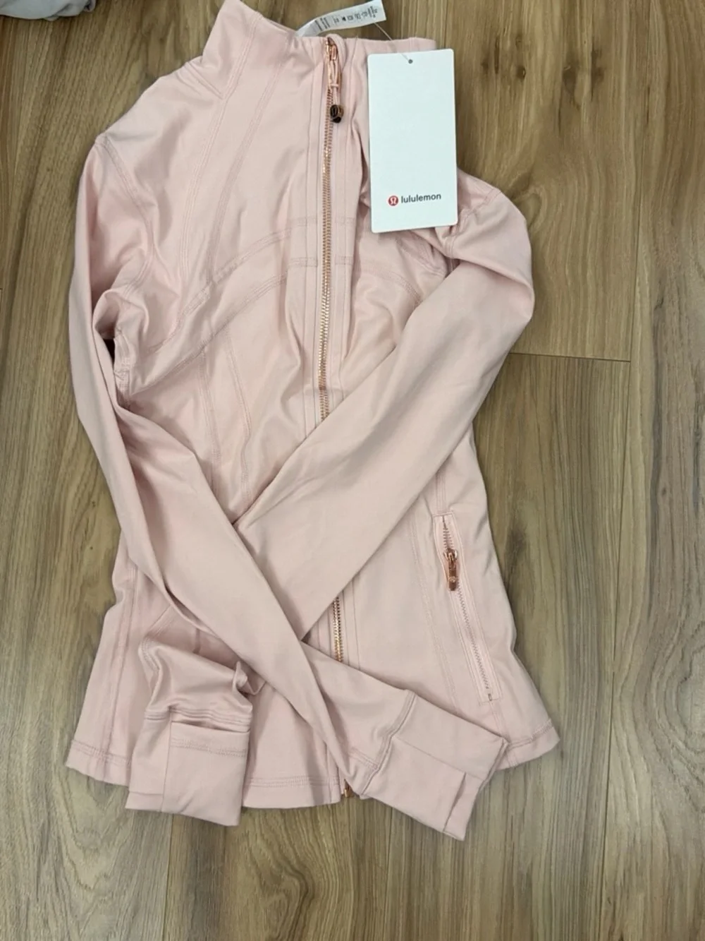 lululemon athletica Blush Pink Full-Zip Bomber Jacket